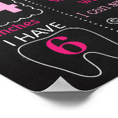 Paris Eiffel Tower Puddle Geburtstagskarte Poster (Ecke)