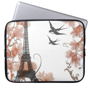 Paris Eiffel Tower Romantiker Laptop-Ärmel Laptopschutzhülle