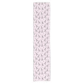 Paris Eiffel Tower Rosa Tischläufer (Vorderseite)