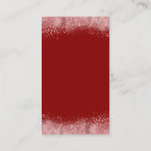 Paris Eiffel Tower Rose Gold Glitzer Elegante Visitenkarte (Rückseite)