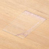 Paris Eiffel Tower Rose Gold Glitzer Wedding Acryleinladungen (Ablage )