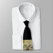 Paris Eiffel Tower & Rote Rose Steampunk Krawatte (Gebunden)