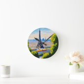 Paris Eiffel Tower Runde Wanduhr (Zuhause)