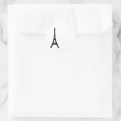 Paris Eiffel Tower Runder Aufkleber (Tasche)