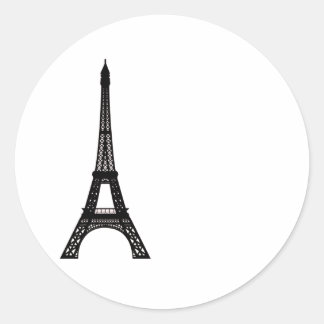 Paris Eiffel Tower Runder Aufkleber