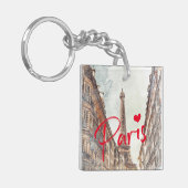 Paris Eiffel Tower Schlüsselanhänger (Vorderseite links)