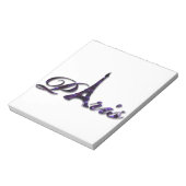 Paris Eiffel Tower Sequin Glitzer Sparkle Notizblock (Rotiert)