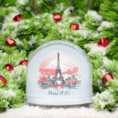 Paris Eiffel Tower Souvenir Snow Globe Schneekugeln (Weihnachten)