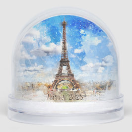 Paris Eiffel Tower Souvenir Snow Globe Schneekugeln
