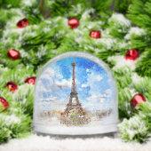 Paris Eiffel Tower Souvenir Snow Globe Schneekugeln (Weihnachten)