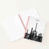 Paris Eiffel Tower Spiralnotebook Notizblock (Innenseite)