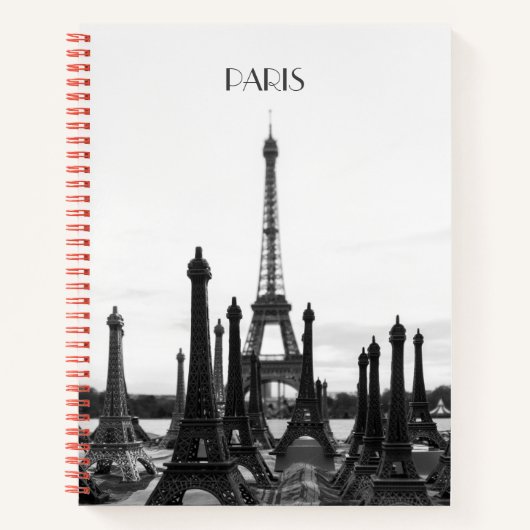 Paris Eiffel Tower Spiralnotebook Notizblock (Vorderseite)