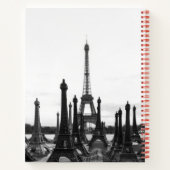 Paris Eiffel Tower Spiralnotebook Notizblock (Rückseite)