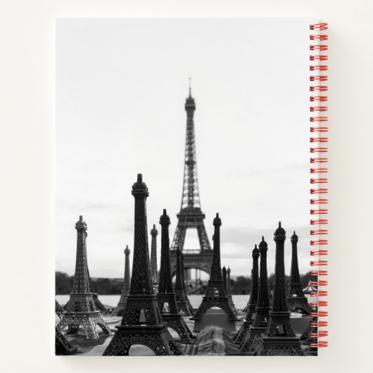 Paris Eiffel Tower Spiralnotebook Notizblock (Rückseite)