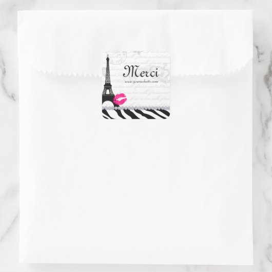 Paris Eiffel Tower Sticker (Tasche)