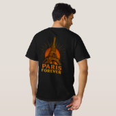 Paris – Eiffel Tower T-Shirt (Schwarz voll)