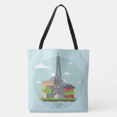 Paris Eiffel Tower Tasche (Vorderseite)