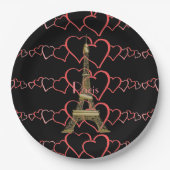 Paris Eiffel Tower Themed Paper Teller (Vorderseite)