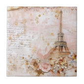 Paris Eiffel Tower Tile Fliese (Vorderseite)