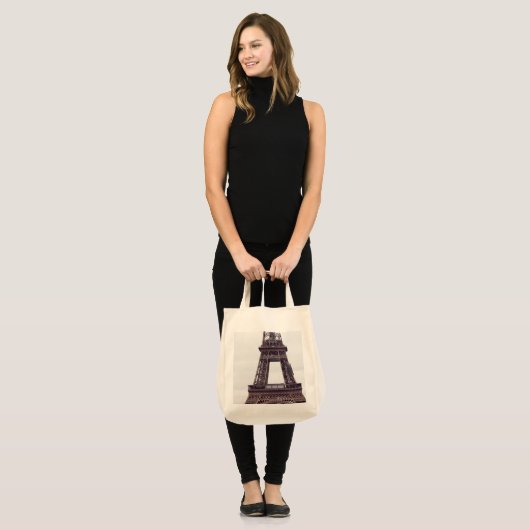 Paris Eiffel Tower Tower Tag Tragetasche (Vorderseite (Model))