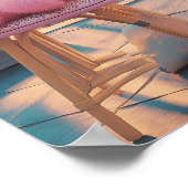 Paris - Eiffel Tower Travel Poster (Ecke)