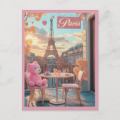 Paris - Eiffel Tower Travel Postkarte (Vorderseite)