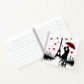 Paris Eiffel Tower Valentines Notizblock (Innenseite)