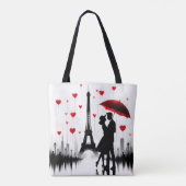 Paris Eiffel Tower Valentines Tasche (Rückseite)