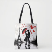 Paris Eiffel Tower Valentines Tasche (Vorderseite)
