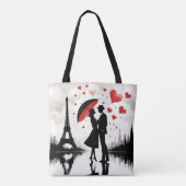 Paris Eiffel Tower Valentines Tasche (Rückseite)