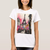 Paris, Eiffel Tower Vinatge style Classic T-Shirt (Vorderseite)