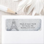 Paris Eiffel Tower Vintage Wedding Chic Einladung (Insitu)