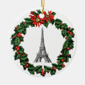 Paris Eiffel Tower Wreath Weihnachtsschmuck (Vorne)