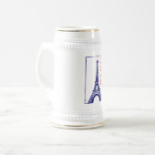 Paris-Eiffel Turm Bierglas (Vorderseite Links)