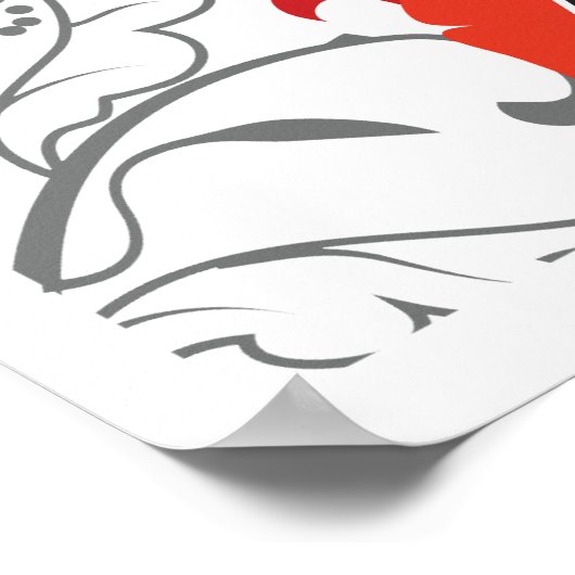 Paris Eiffel Turm elegant stilvolle Silhouette Poster (Ecke)