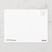 Paris Eiffel Turm elegant stilvolle Silhouette Postkarte (Rückseite)