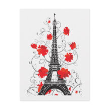 Paris Eiffel Turm elegant stilvolle Silhouette