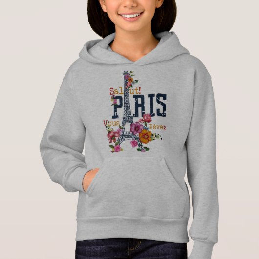 Paris Eiffel Turm Hoodie (Vorderseite)