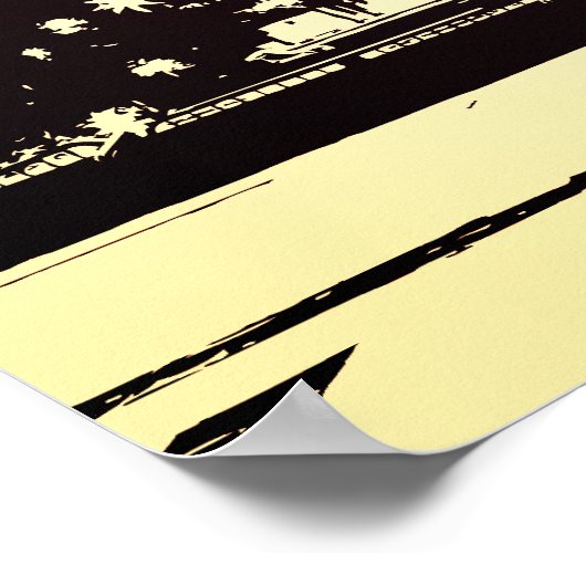 Paris Eiffel Turm Poster (Ecke)