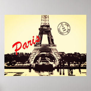 Paris Eiffel Turm Poster