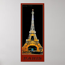 Paris Eiffelturm - 03 - Reiseplakat