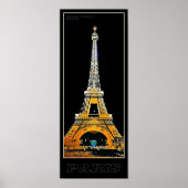Paris Eiffelturm - 04 - Reiseplakat Poster (Vorne)