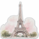 Paris Eiffelturm Aufkleber (Vorderseite)