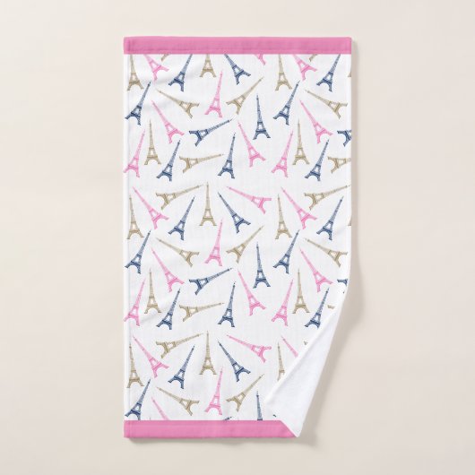 Paris-Eiffelturm Badhandtuch Set (Handtuch)