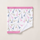 Paris-Eiffelturm Badhandtuch Set (Waschlappen)