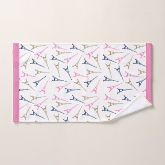 Paris-Eiffelturm Badhandtuch Set (Handtuch)