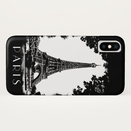Paris-Eiffelturm Case-Mate iPhone Hülle (Rückseite (Horizontal))