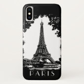 Paris-Eiffelturm Case-Mate iPhone Hülle (Rückseite)