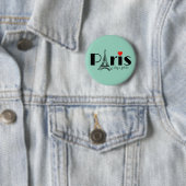 Paris Eiffelturm Design Button (Beispiel)