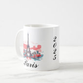 Paris Eiffelturm Design Tasse (Vorderseite Links)